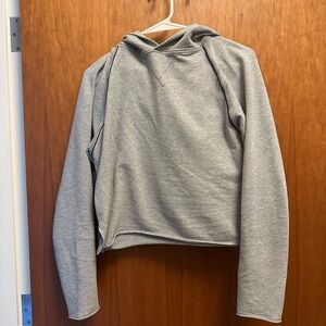 lululemon athletica cropped Gray Hoodie